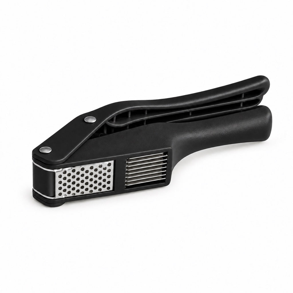 2-in-1 Garlic Press and Slicer, Black