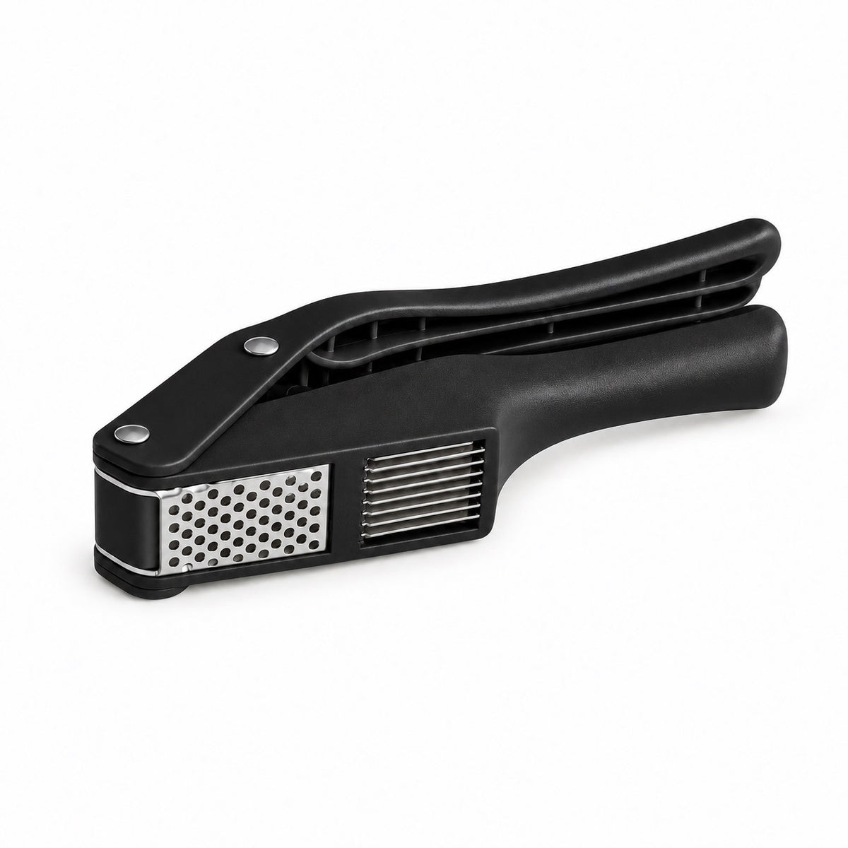 2-in-1 Garlic Press and Slicer, Black