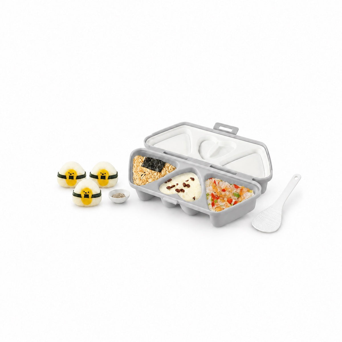 6-Compartment Onigiri Mold, Gray