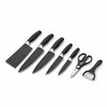 6-Piece Stainless Steel Knife Set with Kitchen Scissors and Peeler