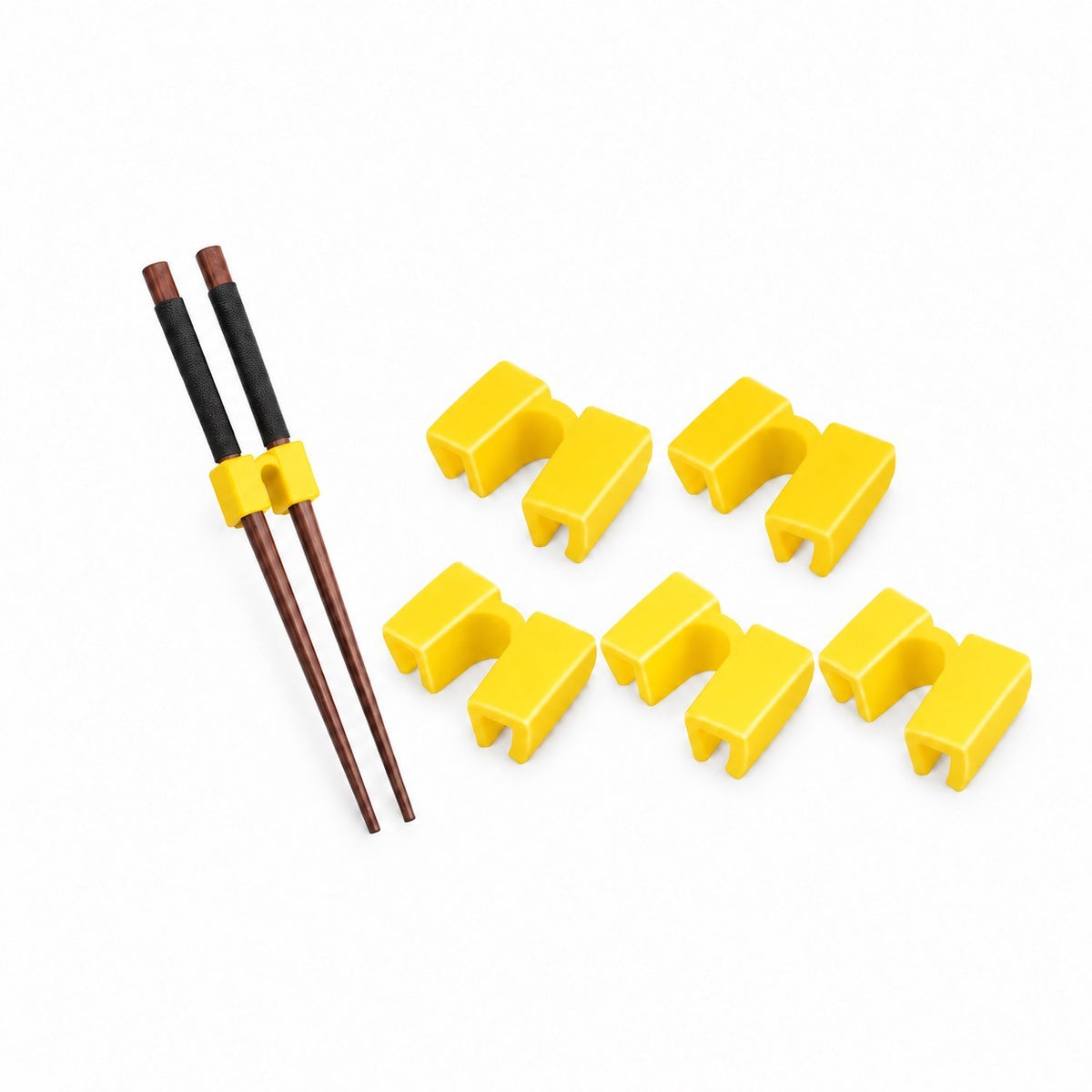 Chopstick Training Helpers, 5 Pack, Yellow