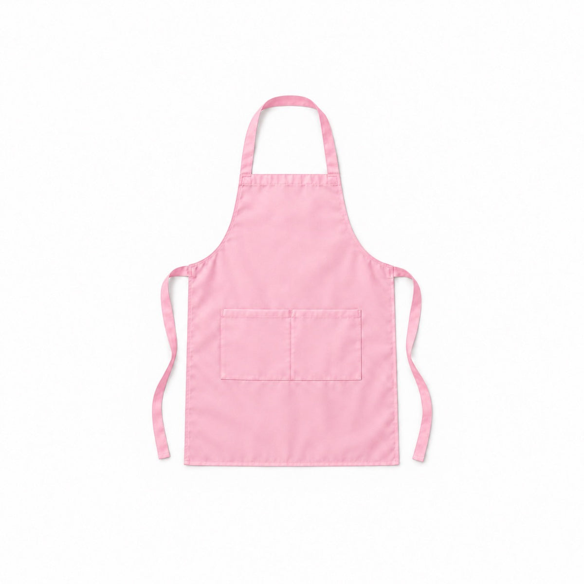 Classic Bib Apron with Front Pockets, Pink