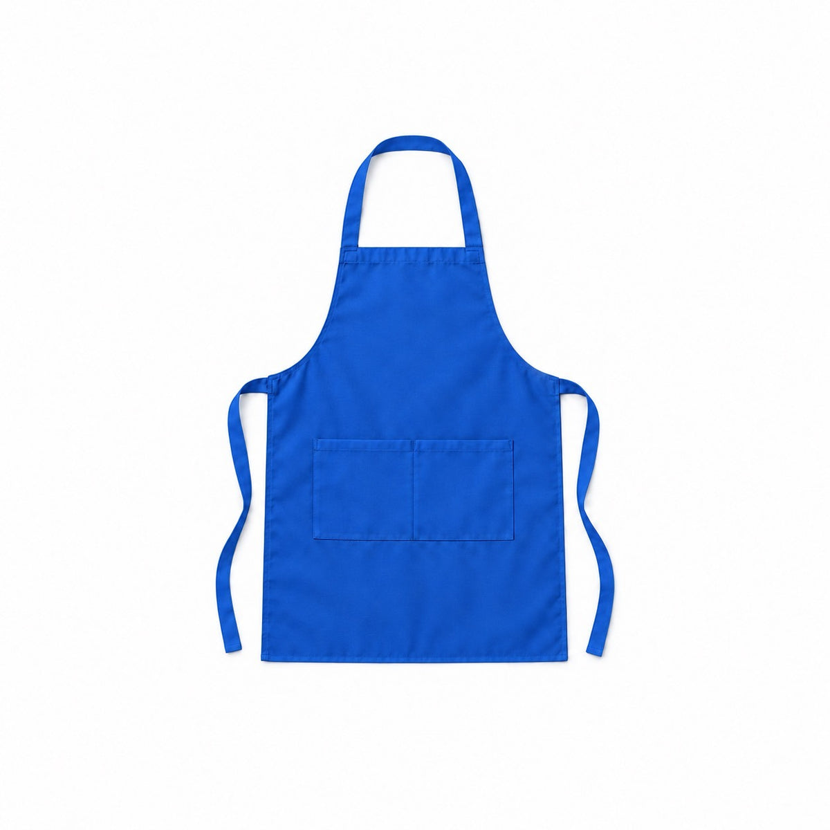 Classic Bib Apron with Front Pockets, Royal Blue