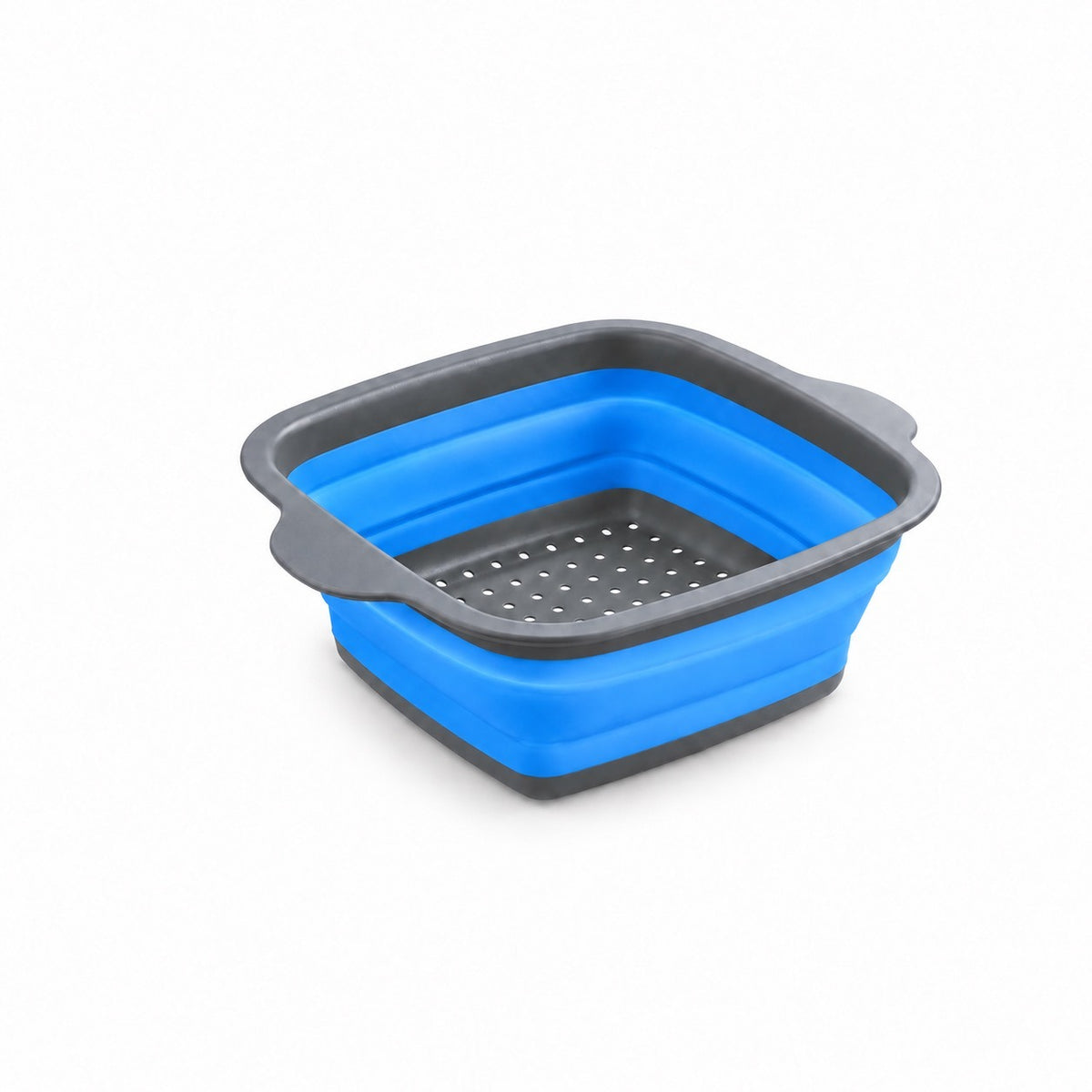 Collapsible Silicone Colander, Blue