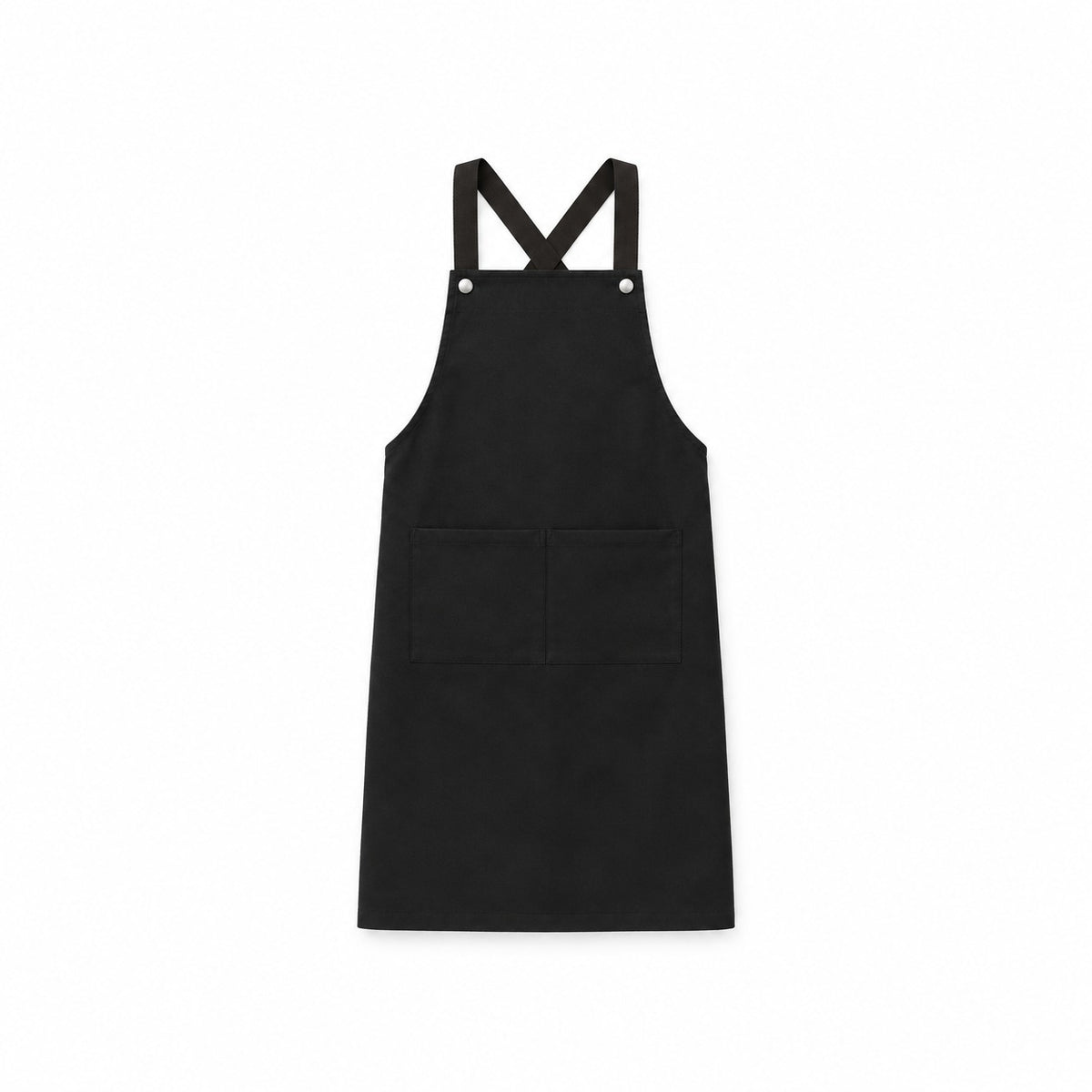 Cross-Back Kitchen Apron with Front Pockets