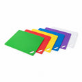 6-Piece Flexible Color-Coded Cutting Mat Set with Hanging Handles