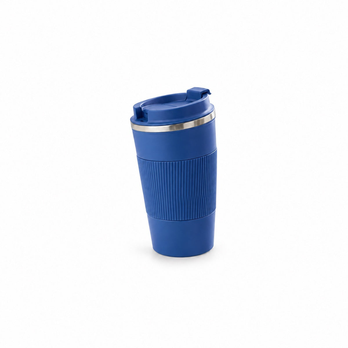 Insulated Travel Mug with Flip Lid, Blue
