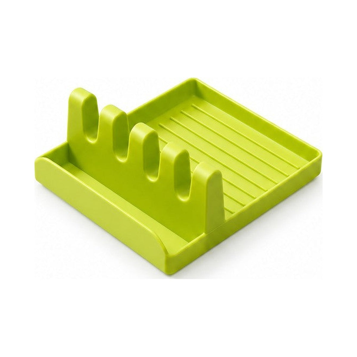 Lid and Spoon Rest with 4 Slots, Green