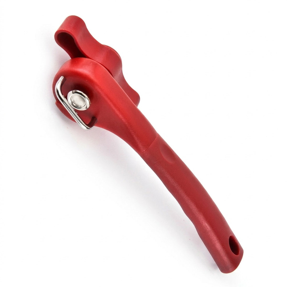 Manual Can Opener with Smooth-Edge Cut, Curved Handle E