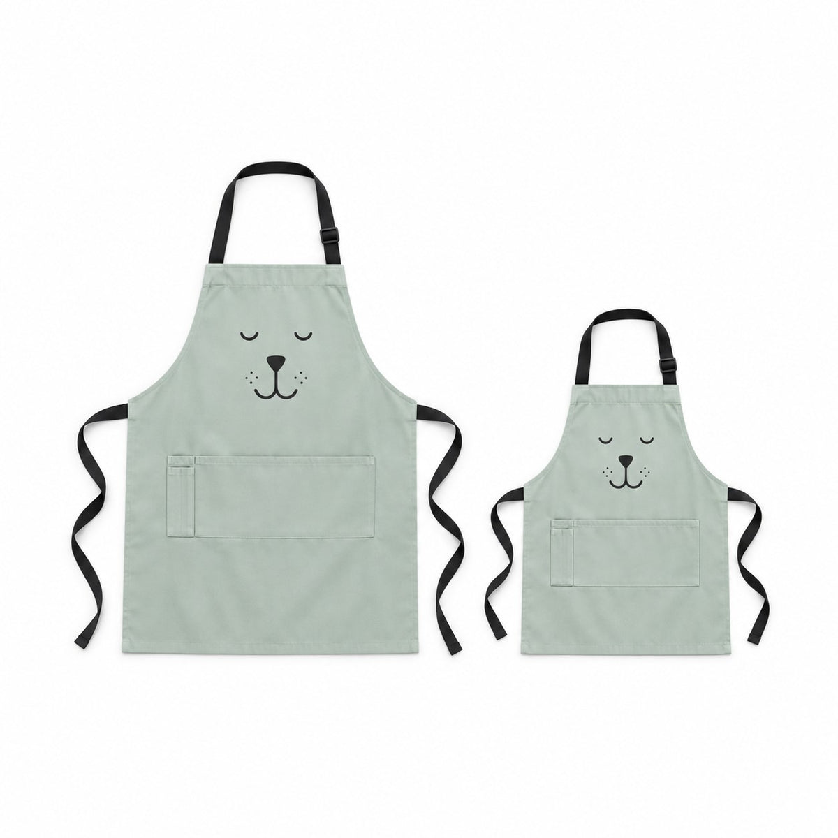 Matching Parent and Child Bear Apron