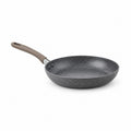 Non-Stick Stone-Effect Frying Pan with Raised Rim