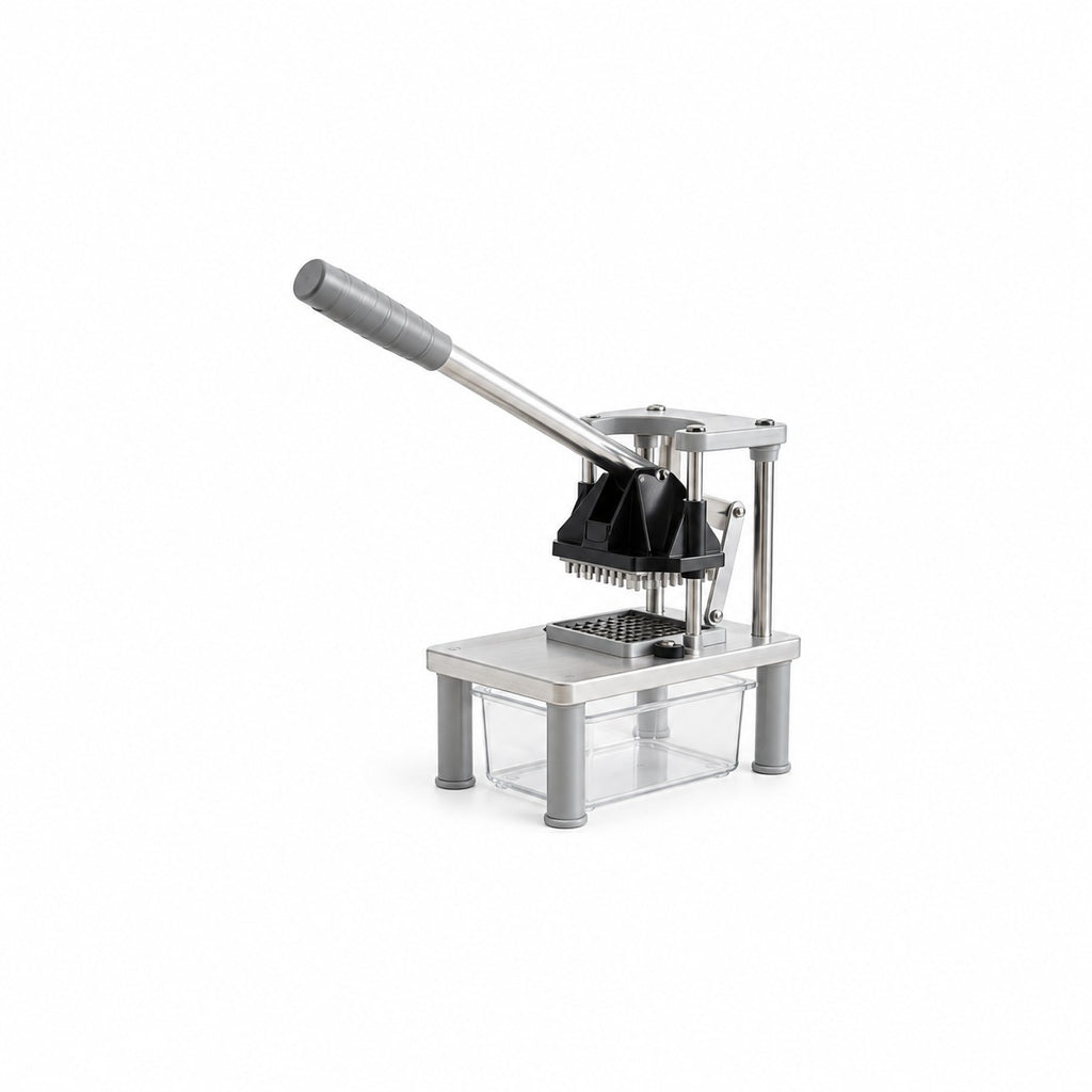 French Fry Cutter with Long Lever and Interchangeable Blades