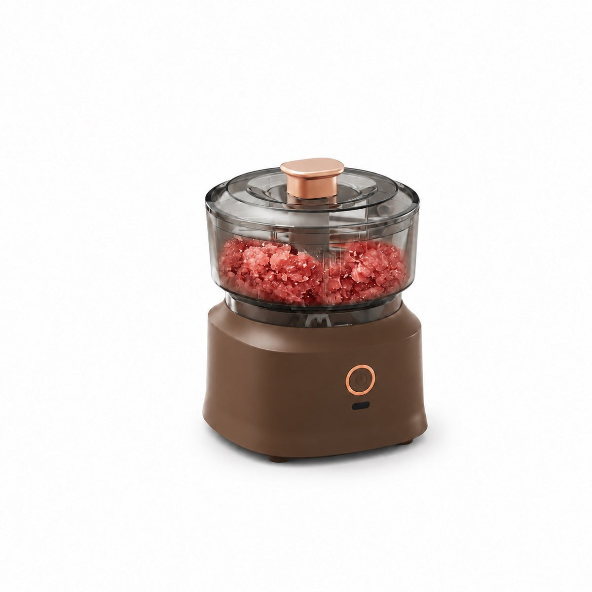 Rechargeable Electric Mini Chopper, 350 ml, Brown