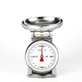 Retro Mechanical Dial Kitchen Scale with Large Bowl, 2 kg Stainless Steel