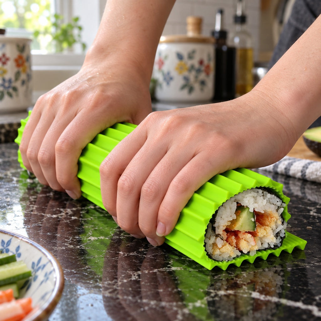 Silicone Sushi Rolling Mat in a home kitchen