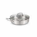 Stainless Steel Frying Pan with Glass Lid