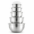 Lightweight 18/8 Stainless Steel Mixing Bowls