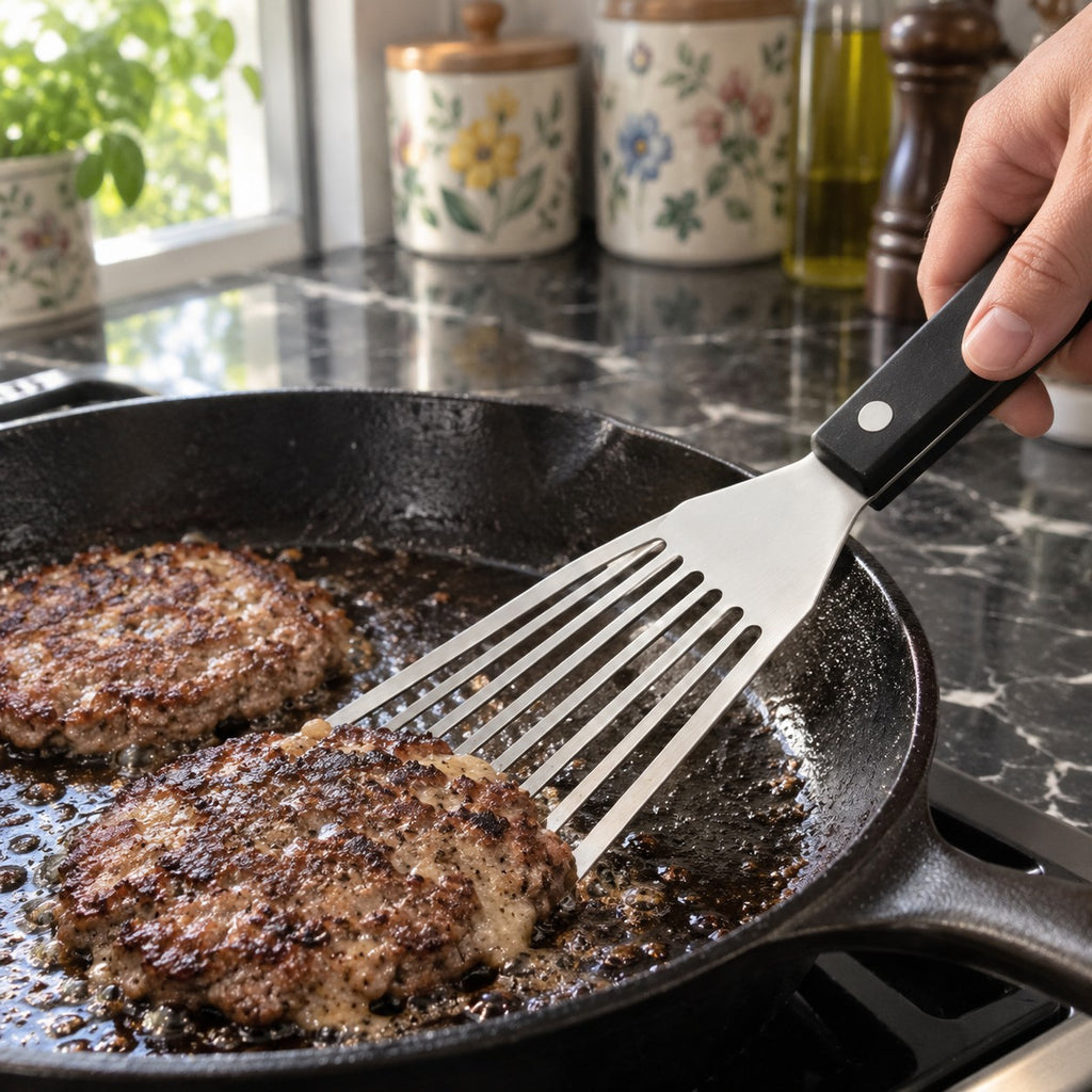 Stainless Steel Spatula Turner in a home kitchen