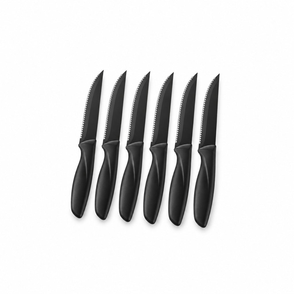 Stainless Steel Steak Knife Set with Scratch-Resistant Blades