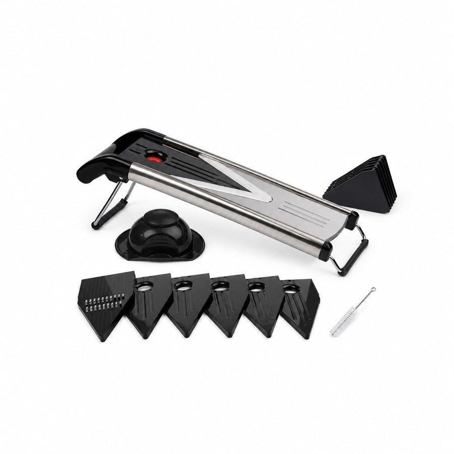 Stainless Steel V-Blade Mandoline, 6 Blades