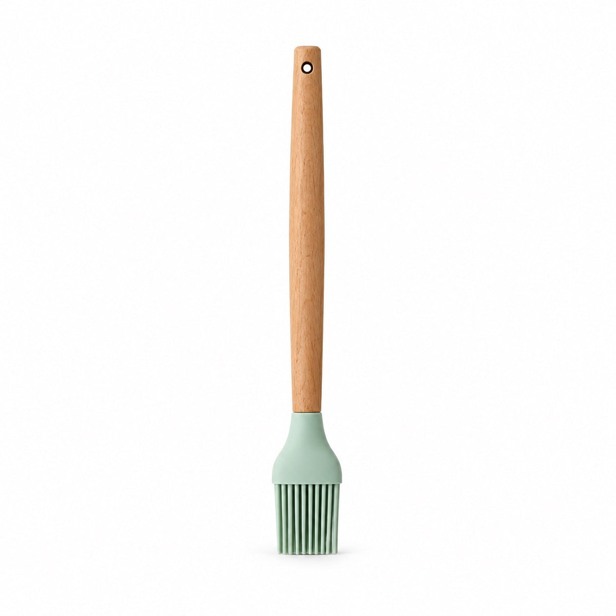 Wood-Handle Silicone Utensils, Basting Brush