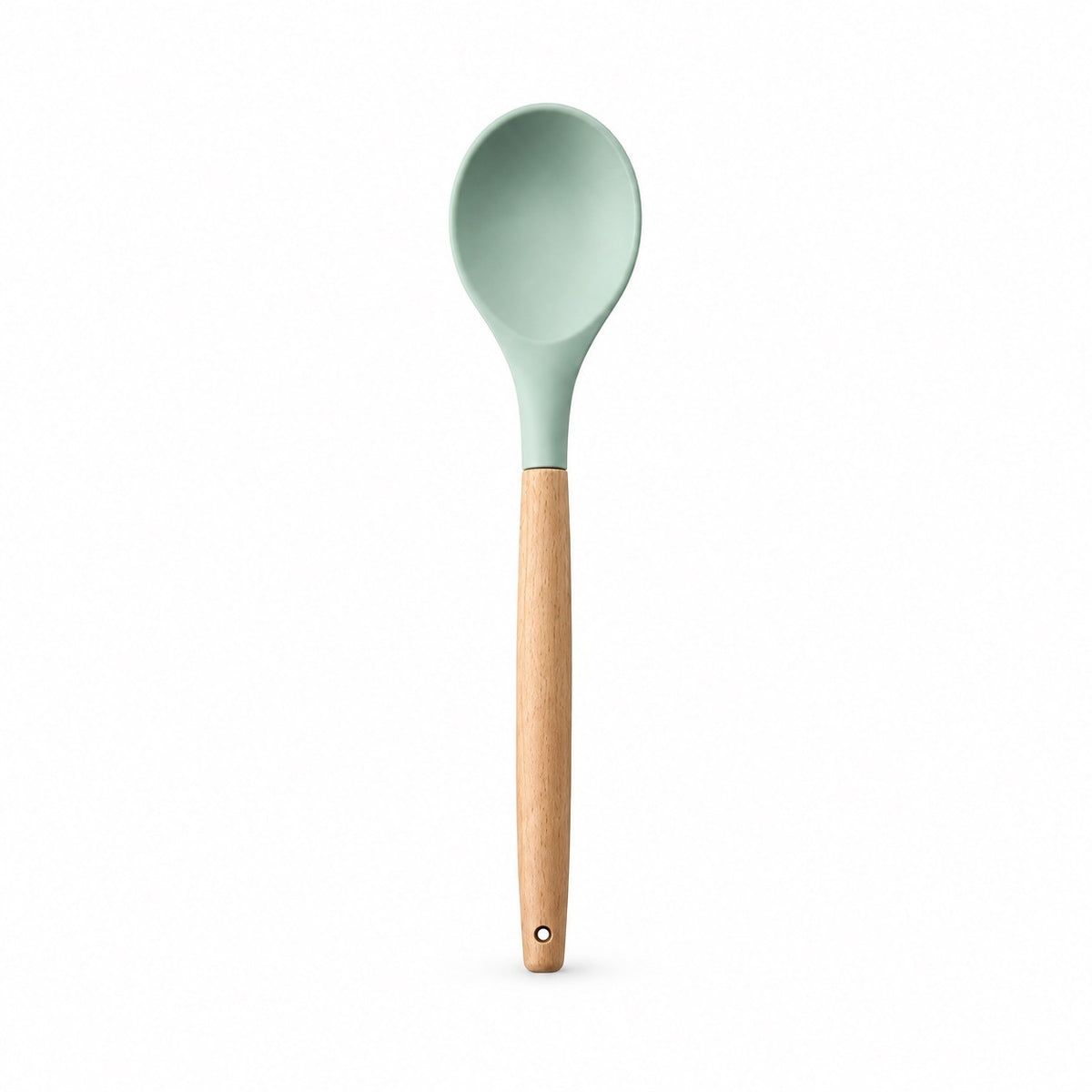 Wood-Handle Silicone Utensils, Spoon
