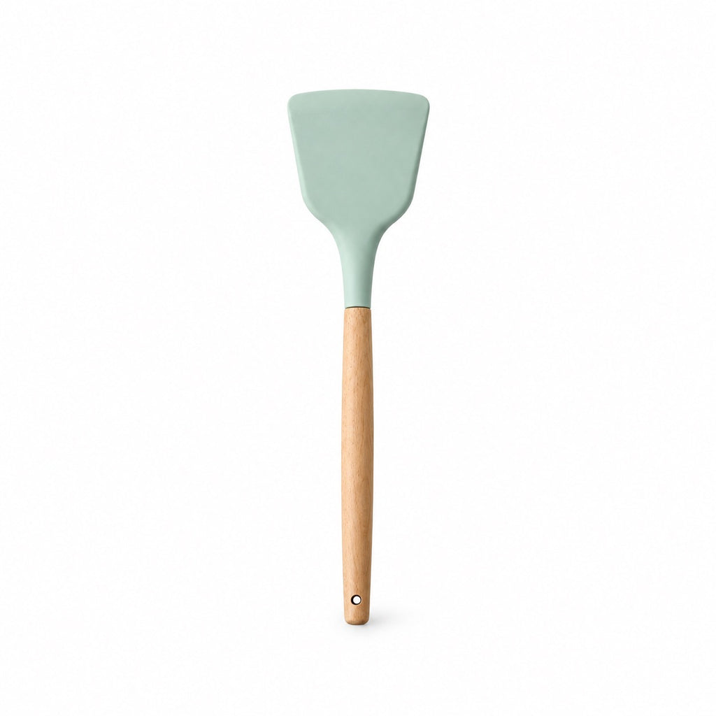 Wood-Handle Silicone Utensils, Turner