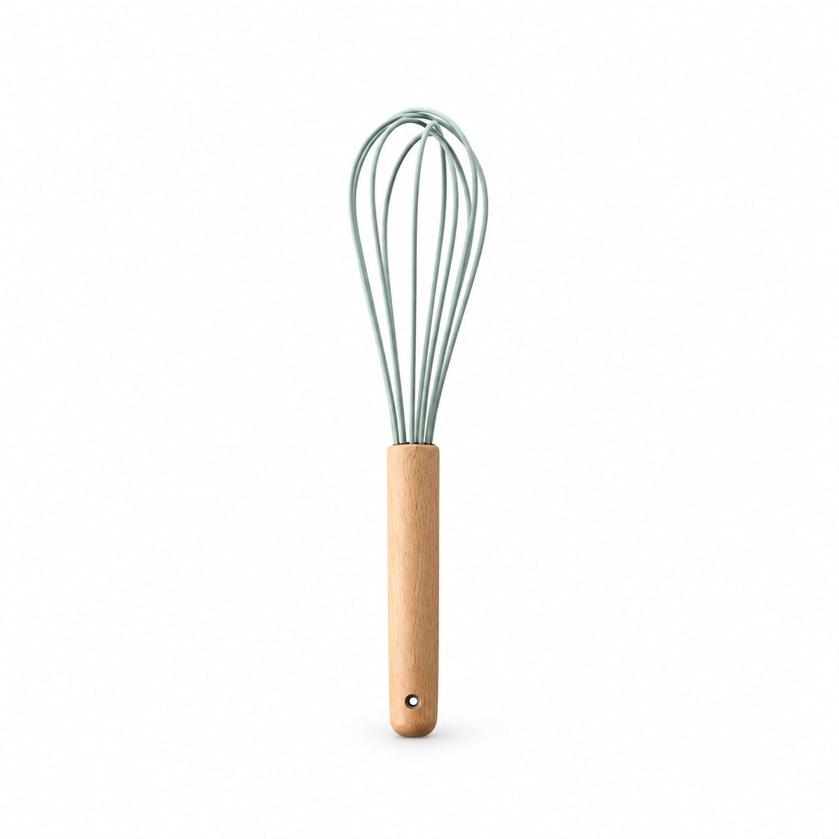 Wood-Handle Silicone Utensils, Whisk